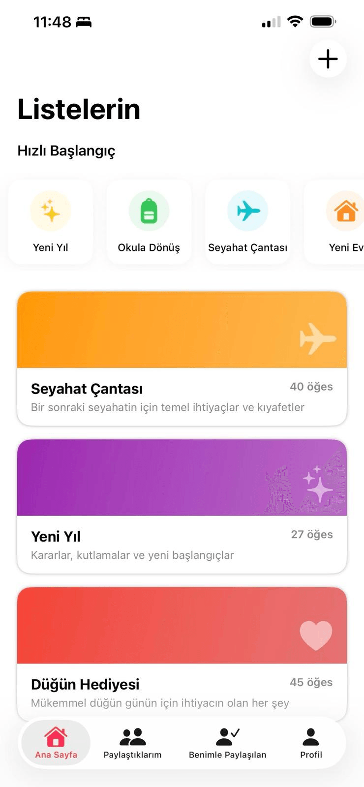 dilebi uygulama ekran görüntüsü
